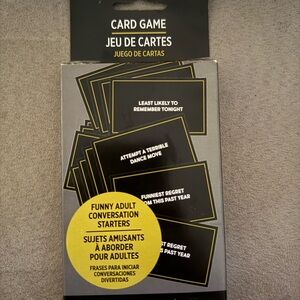 Adult Conversation Starters Card Game